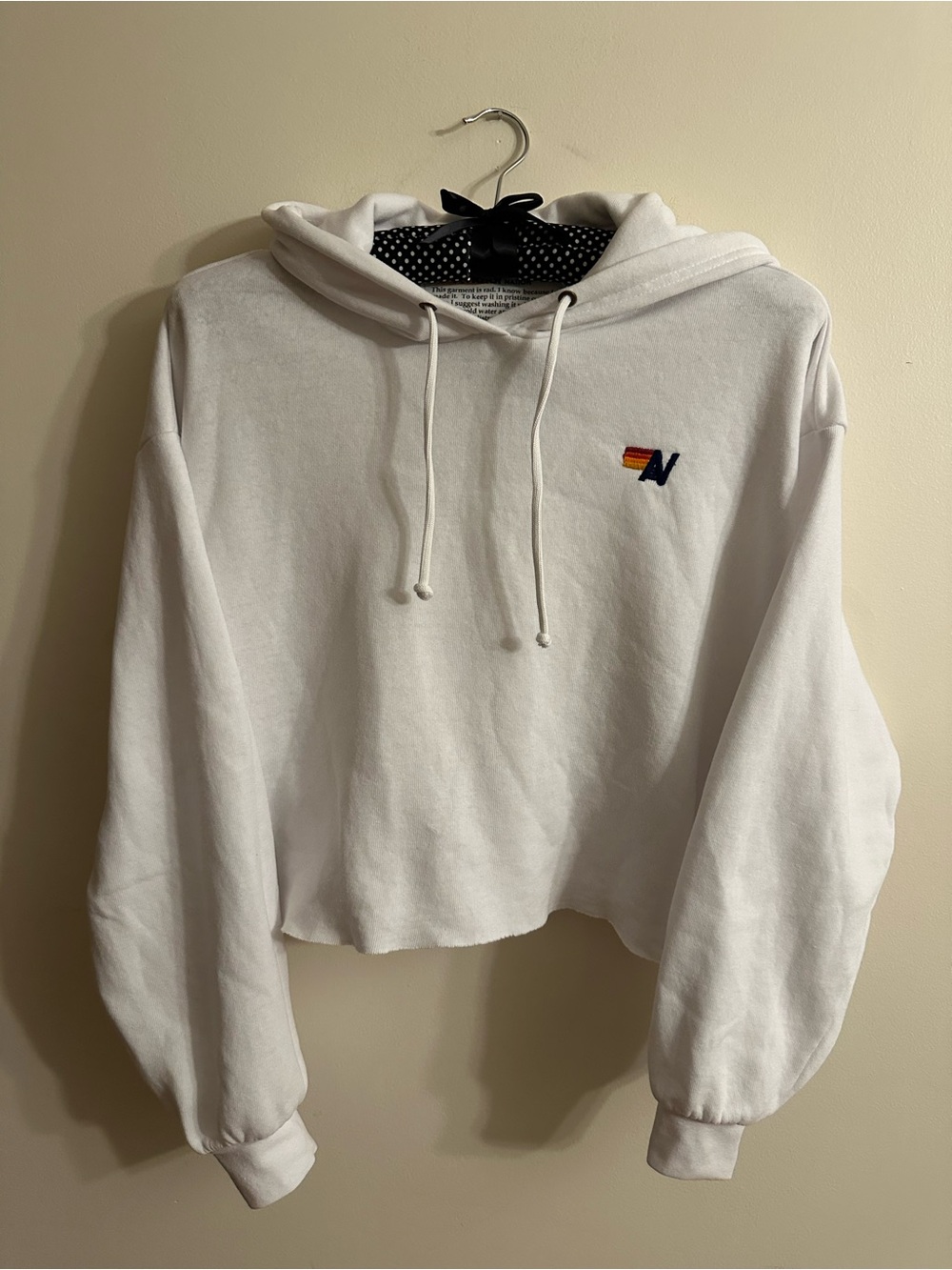 AVIATOR NATION Cropped Hoodie Sweatshirt